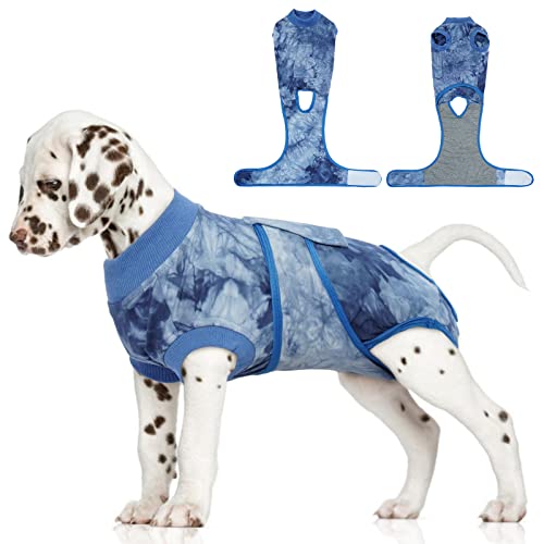 FUAMEY Recovery Suit for Dogs,Spay Suit for Female Dog,Neuter Suit for Male Dogs,Onesie Body Suits After Surgery,Puppy Cone E-Collar Alternative,Pet Abdominal Wounds Prevent Licking Surgical Shirts von FUAMEY