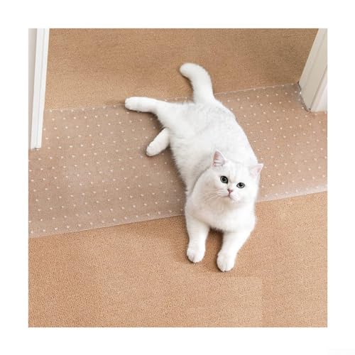 ​Teppichschutz für Haustiere - Teppichschutz für Tür, Anti-Kratzer unter der Tür, Katzenkratzschutzmatte, leicht zu schneidender Teppich-Kratzstopper (31 x 92 cm) von FUBESK