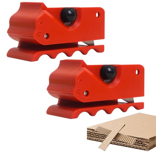 2 Stück Kartonschneider für Katzenkratzbretter, 3D Kätzchenförmiges Karton Katzenkratzer, Gedruckter Kartonschneider Katzen Kartonschneidemaschine Katzenkratzbrettschneider Kartonstreifen (Rot) von FUFRE