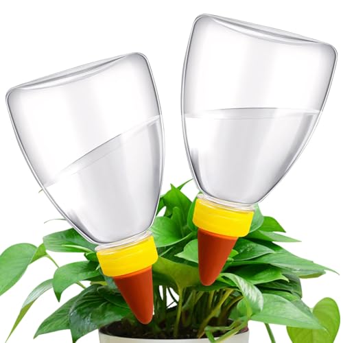 2er Set Bewässerungskugeln, 500ml Automatische Bewässerung Zimmerpflanzen, Wasserspender Pflanzen Selbstbewässerung, Transparente Bewässerungskugeln Groß Indoor für Topf & Zimmerpflanzen (Konisch) 2er Set Bewässerungskugeln, 500ml Automatische Bewässerung Zimmerpflanzen, Wasserspender Pflanzen Selbstbewässerung, Transparente Bewässerungskugeln Groß Indoor für Topf & Zimmerpflanzen (Konisch) von FUFRE