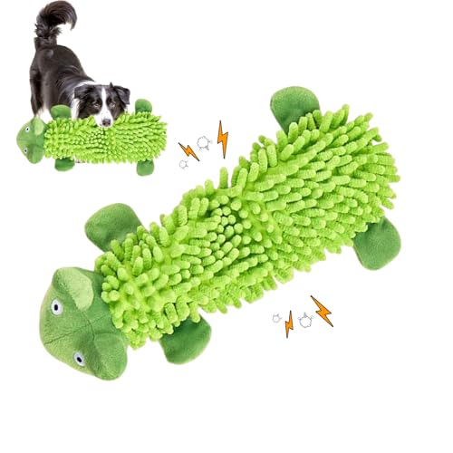 Anti Stress Ente Hundespielzeug Quietschend, Plüsch Hundespielzeug Unzerstörbar, Ente Hunde Quietschspielzeug Kuscheltier, Unzerstörbares Spielzeug Hund für Welpen Kleine/Mittelgroße Hunde (Frosch) Anti Stress Ente Hundespielzeug Quietschend, Plüsch Hundespielzeug Unzerstörbar, Ente Hunde Quietschspielzeug Kuscheltier, Unzerstörbares Spielzeug Hund für Welpen Kleine/Mittelgroße Hunde (Frosch) von FUFRE