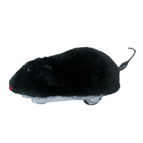 FUFRE Katzenspielzeug Maus Elektrisch, Plüsch Interaktives Katzenspielzeug, 360 ° Lenkung Ferngesteuerte Maus für Katzen, Cat Toy aus ABS-Material, Batteriebetrieben, für Katzen klein Hunde (Weiß) von FUFRE