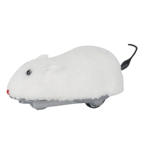 FUFRE Katzenspielzeug Maus Elektrisch, Plüsch Interaktives Katzenspielzeug, 360 ° Lenkung Ferngesteuerte Maus für Katzen, Cat Toy aus ABS-Material, Batteriebetrieben, für Katzen klein Hunde (Schwarz) FUFRE Katzenspielzeug Maus Elektrisch, Plüsch Interaktives Katzenspielzeug, 360 ° Lenkung Ferngesteuerte Maus für Katzen, Cat Toy aus ABS-Material, Batteriebetrieben, für Katzen klein Hunde (Schwarz) von FUFRE