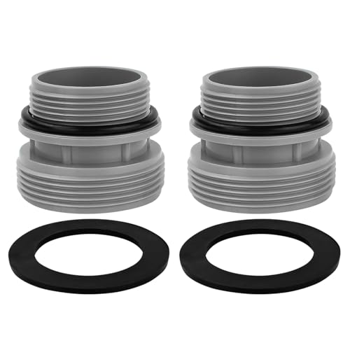 FUFRE Pool Schlauchadapter für Intex Coleman 4560, Pool Schlauchverbinder für Hayward Intex Pool Schlauch 38mm auf 58mm, Pool Anschlussset für oberirdische Schwimmbecken und Poolfilterpumpe (2 Stück) von FUFRE