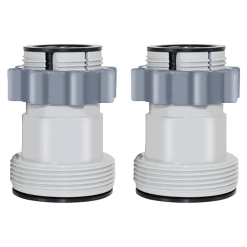 Pool Schlauchverbinder 38mm, Poolschlauch 38mm Verbinder, Schlauch Verbindungsstück Pool Schlauchanschluss 38mm Poolschlauch Adapter für Bestway Coleman, Pool Schlauchverbinder Verlängerung (2PCS) von FUFRE