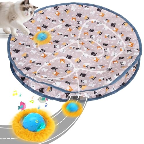FUGODIWI Interaktives Katzenspielzeug für Hauskatzen, Automatischer Rollball FUGODIWI Interaktives Katzenspielzeug für Hauskatzen, Automatischer Rollball von FUGODIWI