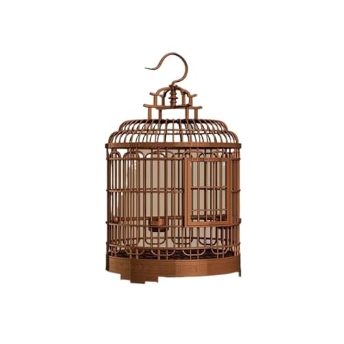 Vogelkäfige Vogelkäfig, rund, Papageienkäfig aus Kunststoff, mit Netz for Papageien und Kanarienvögel, Zuchtkäfig, einlagig, Zierkäfig Flugkäfig Vogelkäfige Vogelkäfig, rund, Papageienkäfig aus Kunststoff, mit Netz for Papageien und Kanarienvögel, Zuchtkäfig, einlagig, Zierkäfig Flugkäfig von FUHAI-666