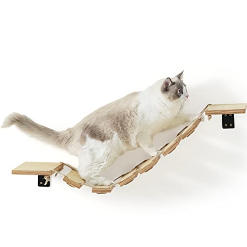 FUKUMARU Kletterwand Katzen, 32 cm Katzenbrücke und Katzenliege für DIY Catwalk, Katzenhängematte und Katzenwand für die meisten Kätzchen, mittlere und große Katzen FUKUMARU Kletterwand Katzen, 32 cm Katzenbrücke und Katzenliege für DIY Catwalk, Katzenhängematte und Katzenwand für die meisten Kätzchen, mittlere und große Katzen von FUKUMARU