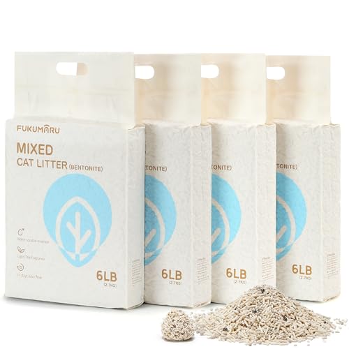 FUKUMARU Tofu Katzenstreu 10.8kg - schnelle klumpenbildung, Tofu und Bentonit Katzenstreu, staubfrei und leicht zu klumpen, Geruchskontrolle(Weißer Tee), kann die Toilette hinuntergespült Werden. FUKUMARU Tofu Katzenstreu 10.8kg - schnelle klumpenbildung, Tofu und Bentonit Katzenstreu, staubfrei und leicht zu klumpen, Geruchskontrolle(Weißer Tee), kann die Toilette hinuntergespült Werden. von FUKUMARU