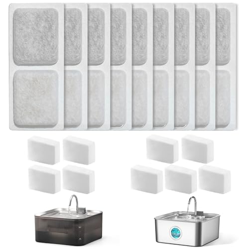 FUKUMARU Trinkbrunnen Filter 9pcs für Katzen und Hunde, kompatibel mit FUKUAMRU 7L Quadratischem Wasserspender(Quadratischem Wasserspender) FUKUMARU Trinkbrunnen Filter 9pcs für Katzen und Hunde, kompatibel mit FUKUAMRU 7L Quadratischem Wasserspender(Quadratischem Wasserspender) von FUKUMARU