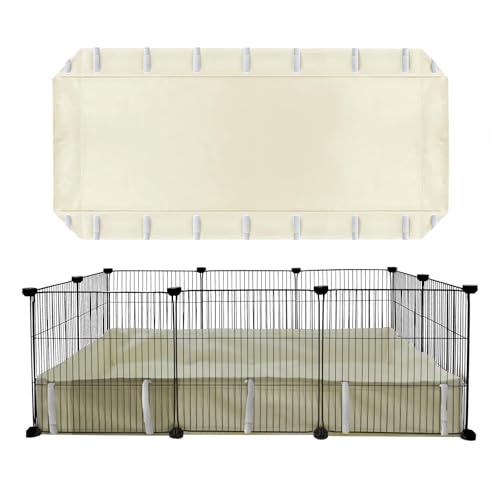 FULUE C&C 2 x 3, Meerschweinchenkäfig, wasserdicht, C&C 2 x 4 und C & C, Meerschweinchenkäfig, Canvas-Unterseite, Ersatz 56 x 28 und 42 x 28, Beige (C&C 2 x 3) von FULUE