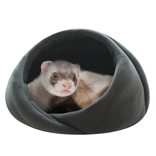 Frettchenbett, Höhle und Verstecke, Frettchen-Versteck für Käfig, Frettchenbetten und Verstecke (Grau) von FULUE