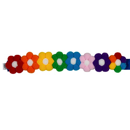FUN LAVIE Halsband für Hunde und Katzen, Regenbogenfarben, mit Klettverschluss, 2 Stück von FUN LAVIE