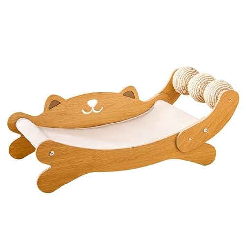 L-förmiges Katzen-Kratzbrett, Wandmontage Kratzschutz aus Holz und Sisal, Möbelschutz für Katzen von FUNACAY
