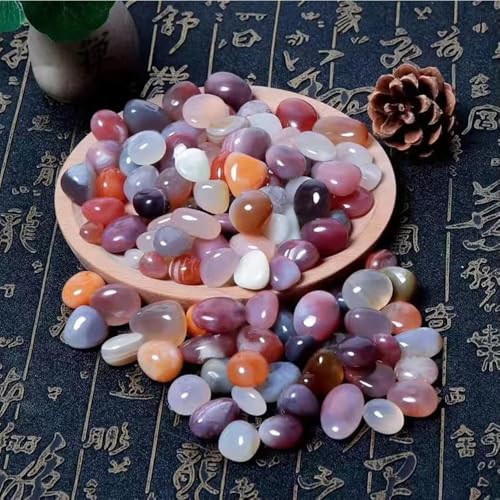 FUNAT Aquariumdekoration Kieselsteine, Bunte Achat Steine Mixed Natural Tumbled Stone, Kiesel Perlen für Vase Füller, Landschaft Dekoration, Kristall Heilung FUNAT Aquariumdekoration Kieselsteine, Bunte Achat Steine Mixed Natural Tumbled Stone, Kiesel Perlen für Vase Füller, Landschaft Dekoration, Kristall Heilung von FUNAT
