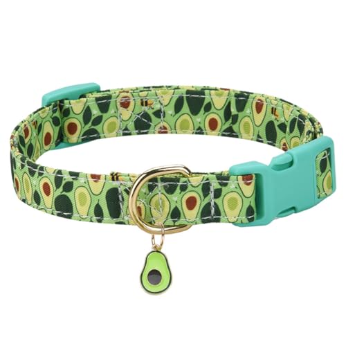 FUNAT Bedrucktes Haustier Halsband, Haustier Halsband Mit Niedlichem AnhäNger für Kleine Und Mittlere Hunde, Verstellbares Hundehalsband und Nackenbezug von FUNAT