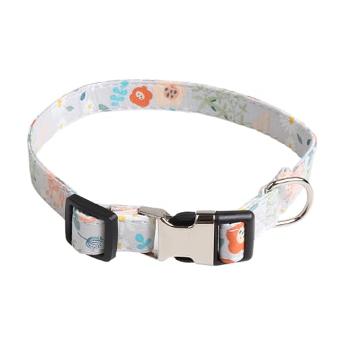 FUNAT Blumenhalsband Geeignet für Katzen Hunde, Haustier Baumwolle Polyester Floral Halsband, Kunststoff Schnalle Halsband für mittlere bis große Hunde FUNAT Blumenhalsband Geeignet für Katzen Hunde, Haustier Baumwolle Polyester Floral Halsband, Kunststoff Schnalle Halsband für mittlere bis große Hunde von FUNAT