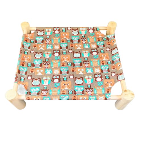 FUNAT Erhöhtes Hund Haustierbett, Hängematte für Kleine Hunde, Katze Hängematte Mat HolzküHlung Erhöhtes Bett Abnehmbare Tragbare Stuhl für Haustiere FUNAT Erhöhtes Hund Haustierbett, Hängematte für Kleine Hunde, Katze Hängematte Mat HolzküHlung Erhöhtes Bett Abnehmbare Tragbare Stuhl für Haustiere von FUNAT