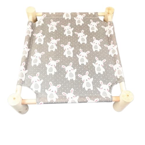 FUNAT Erhöhtes Hund Haustierbett, Hängematte für Kleine Hunde, Katze Hängematte Mat HolzküHlung Erhöhtes Bett Abnehmbare Tragbare Stuhl für Haustiere FUNAT Erhöhtes Hund Haustierbett, Hängematte für Kleine Hunde, Katze Hängematte Mat HolzküHlung Erhöhtes Bett Abnehmbare Tragbare Stuhl für Haustiere von FUNAT