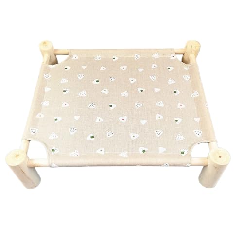 FUNAT Erhöhtes Hund Haustierbett, Hängematte für Kleine Hunde, Katze Hängematte Mat HolzküHlung Erhöhtes Bett Abnehmbare Tragbare Stuhl für Haustiere FUNAT Erhöhtes Hund Haustierbett, Hängematte für Kleine Hunde, Katze Hängematte Mat HolzküHlung Erhöhtes Bett Abnehmbare Tragbare Stuhl für Haustiere von FUNAT