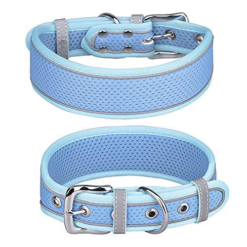 FUNAT Halsband für Hunde aus Atmungsaktivem Mesh, Reflektierendes Halsband geeignet für mittlere und große Hunde, Weiches und bequemes Hundehalsband FUNAT Halsband für Hunde aus Atmungsaktivem Mesh, Reflektierendes Halsband geeignet für mittlere und große Hunde, Weiches und bequemes Hundehalsband von FUNAT