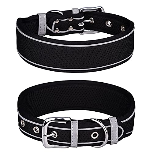 FUNAT Halsband für Hunde aus Atmungsaktivem Mesh, Reflektierendes Halsband geeignet für mittlere und große Hunde, Weiches und bequemes Hundehalsband FUNAT Halsband für Hunde aus Atmungsaktivem Mesh, Reflektierendes Halsband geeignet für mittlere und große Hunde, Weiches und bequemes Hundehalsband von FUNAT