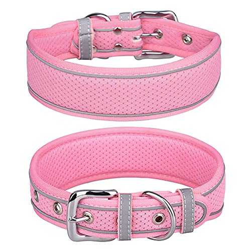 FUNAT Halsband für Hunde aus Atmungsaktivem Mesh, Reflektierendes Halsband geeignet für mittlere und große Hunde, Weiches und bequemes Hundehalsband FUNAT Halsband für Hunde aus Atmungsaktivem Mesh, Reflektierendes Halsband geeignet für mittlere und große Hunde, Weiches und bequemes Hundehalsband von FUNAT