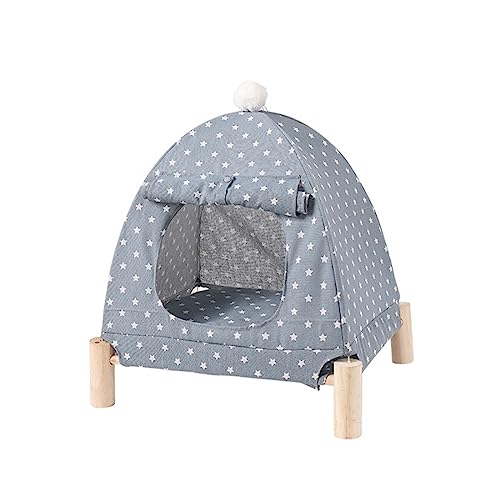 FUNAT Haustier Hochbett, Katzenzeltnest, Hundebett Sommer abnehmbar und waschbar Holz Katzenbett, Matte für Katzen Nest für Katzen FUNAT Haustier Hochbett, Katzenzeltnest, Hundebett Sommer abnehmbar und waschbar Holz Katzenbett, Matte für Katzen Nest für Katzen von FUNAT