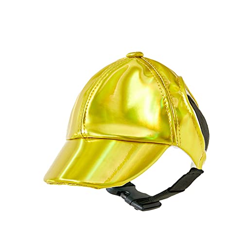 FUNAT Haustier Pu Four Season Hut, Teddy Hund Baseball Cap, Kleine Hundekappe im Freien, Haustier Hund Sonnenblende Dekorative Kappe von FUNAT