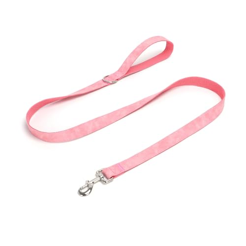 FUNAT Haustier Traktion Seil, PU Leder Polyester Baumwolle Gurt Hund Seil Haustier Ziehen Gurt, Heavy Duty Hund Leine für Mittlere und Große Hunde von FUNAT