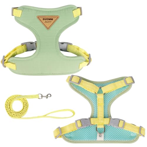 FUNAT Haustier Weste Brustgeschirr, Hundegeschirr Leinen Set, Welpen Geschirr und Leine Set für kleine mittlere große Hunde Training Easy Walk Running von FUNAT