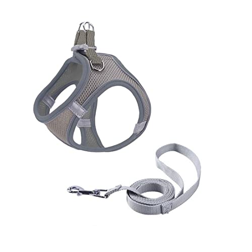 FUNAT Haustier Weste Stil Brustgurt, Katze Reflektierendes Atmungsaktives Harness Traction Seil, Basic Halter Geschirr für Haustier, Hund Anti-Escape Geschirr von FUNAT