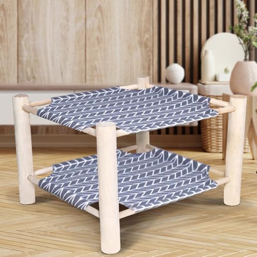 FUNAT Hochbett für Katzen Hunde, Erhöhte Katzenbetten für Indoor Katzen, Doppelschichtiges Hunde- und Katzennest FUNAT Hochbett für Katzen Hunde, Erhöhte Katzenbetten für Indoor Katzen, Doppelschichtiges Hunde- und Katzennest von FUNAT