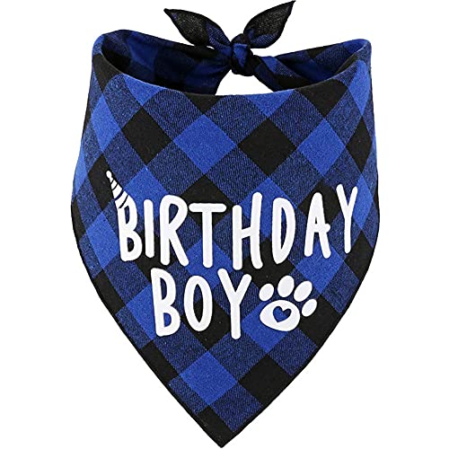 FUNAT Hund Geburtstagshut Hund Party Dressing Schal Dreieck Schal Schal, Hund Geburtstag Dekoration Flagge Ziehen Ballon Geburtstag Hut Set, von FUNAT