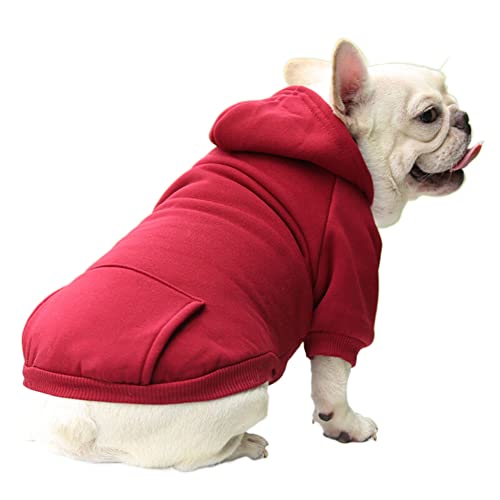 FUNAT Hund Herbst Winter Hoodie, Haustiere Pullover, Warmer Pullover ist Geeignet für Katzen, Winter Hund Hoodie Sweatshirts mit Taschen von FUNAT