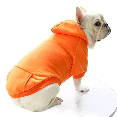 FUNAT Hund Herbst Winter Hoodie, Haustiere Pullover, Warmer Pullover ist Geeignet für Katzen, Winter Hund Hoodie Sweatshirts mit Taschen von FUNAT