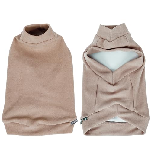 FUNAT Hund Katze Winter Warmer Pullover, Niedliche Strickwaren für Haustiere im Frühling Herbst, Sweater für Hunde, Haustier lässig Trainingsanzug Sweatshirt (L, Dunkelbraun) von FUNAT