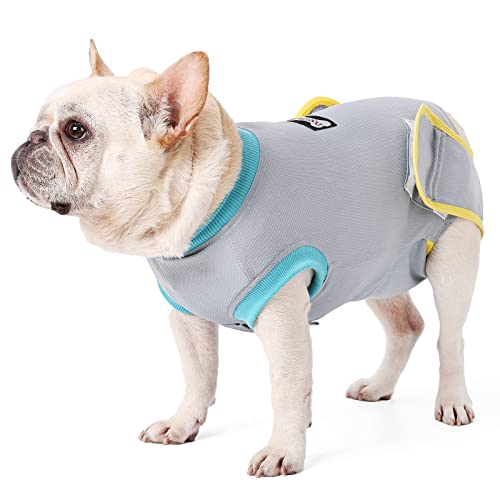 FUNAT Hund Sommer Coole Kleidung, Hundesterilisation Kleidung Anti-Lecken vierbeinige Kleidung, Chirurgischer Erholungsanzug für Hunde von FUNAT