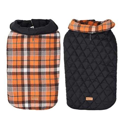 FUNAT Hund Winter Dickes Mantel, Doppelseitige Nylon wasserdichte Haustier Kleidung Baumwolljacke, Kaltwettermantel Hundewestengeschirr Welpen Winter Warme Jacke FUNAT Hund Winter Dickes Mantel, Doppelseitige Nylon wasserdichte Haustier Kleidung Baumwolljacke, Kaltwettermantel Hundewestengeschirr Welpen Winter Warme Jacke von FUNAT