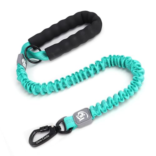 FUNAT Hund elastisches Traktionsseil, Hoch reflektierender Heavy Duty Elastischer Bungee Mittel- und Großhund, Leine Stoßdämpfungsgriff für Training von FUNAT