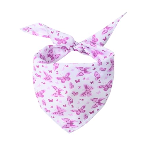 FUNAT Hunde Bandana Kopftücher Hundehalstuch Dreieckstuch, Schmetterling und Biene dekorative Schal, Polyester Katze Lätzchen Bandanas FUNAT Hunde Bandana Kopftücher Hundehalstuch Dreieckstuch, Schmetterling und Biene dekorative Schal, Polyester Katze Lätzchen Bandanas von FUNAT