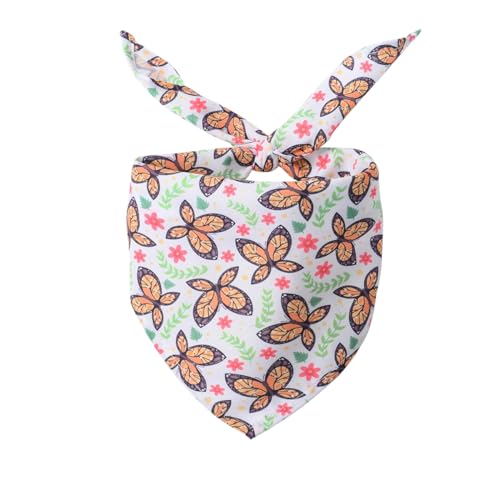 FUNAT Hunde Bandana Kopftücher Hundehalstuch Dreieckstuch, Schmetterling und Biene dekorative Schal, Polyester Katze Lätzchen Bandanas FUNAT Hunde Bandana Kopftücher Hundehalstuch Dreieckstuch, Schmetterling und Biene dekorative Schal, Polyester Katze Lätzchen Bandanas von FUNAT