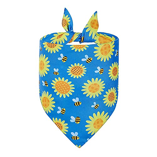 FUNAT Hunde Dreieck Lätzchen Halstuch für kleine und große Hunde und Katzen, Sommer Haustier Hund Speichel Tücher, Bandana Waschbar für Katzen Hunde von FUNAT