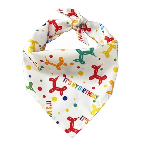 FUNAT Hunde Geburtstags Bandana, Hund Plaid Lätzchen, Festival Hund Speichel Handtuch, Hund Geburtstag Bandana Katze Dreieck Lätzchen Schal Zubehör von FUNAT