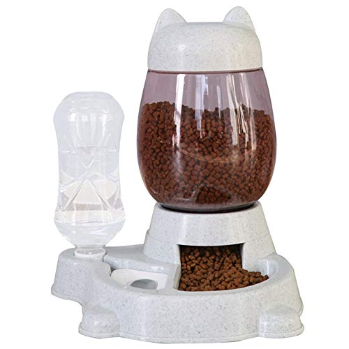 FUNAT Hundekatze Fütterung Schalen Trinkschalen, Hundenapf Futternapf Schüssel Katzennapf, Napf für Hunde und Katzen Pet Bowl + Flasche 600ML von FUNAT