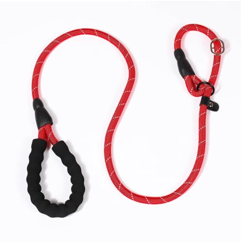 FUNAT Hundeleine P-Chain Hundehalsband Hundekette, Reflexdraht Explosionsschutz Haustier Schleppband, Anti-Skid Schleppseil für kleine und mittlere Hunde Kette Kau Proof von FUNAT