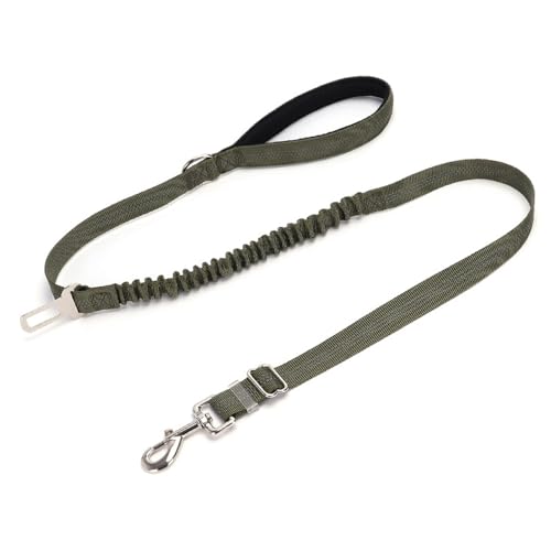 FUNAT Hundeleine mit Stoßdämpfung, Training Leine mit Sicherheitsschlüssel, hohe Elastizität Teleskop Traction Seil geeignet für kleine und mittlere Hunde von FUNAT