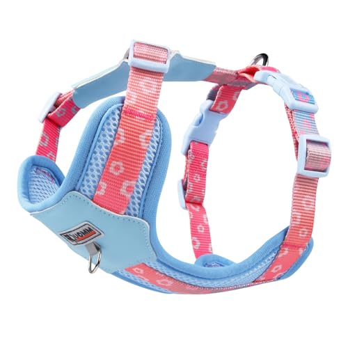FUNAT Hundetraktion Brustgeschirr, Hund Outdoor Atmungsaktive Mesh Traktion Seil Brustgurt, Sommer Kabelbaum Passend Für Hunde Und Katzen von FUNAT