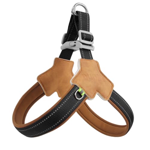 FUNAT Kein Hundegeschirr Ziehen, Einfacher Spaziergang Hundegeschirr, Hund Brustgurt Leichtes Traktionsseil Kampf Haustier Kleines mittleres Hundesattel Outdoor Walking Seil von FUNAT