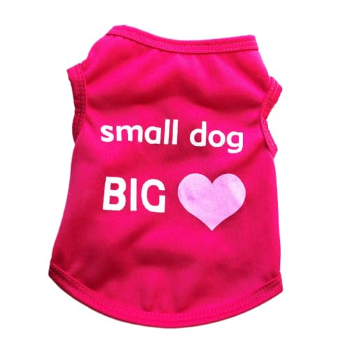 FUNAT Kleidung für kleine Hunde Mädchen, Hund Sommer Shirt Kleidung Ärmellose Hunde T-Shirt Bunte Welpen atmungsaktive Weste Tshirts für kleine mittlere Hunde Katze von FUNAT